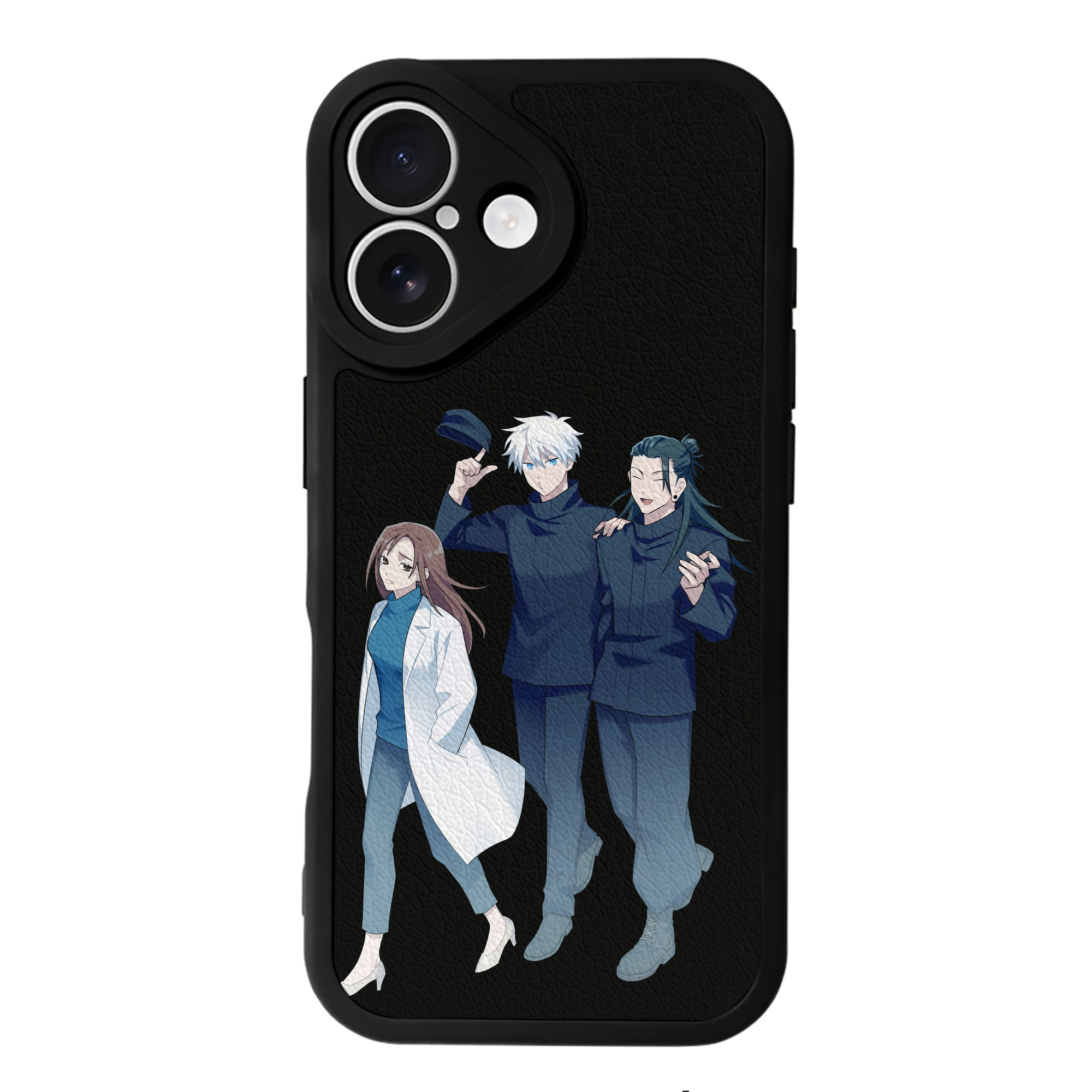 （画像用） 呪術廻戦 Jujutsu Kaisen 【iPhone 16シリーズ対応】シリコンスマホケース（レザー調） 材質：シリコン